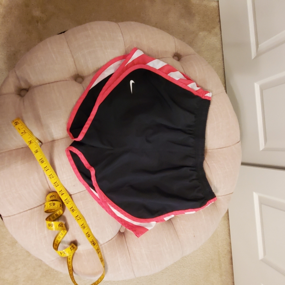 Size M Nike 3" Running Shorts Black and Hot Pink